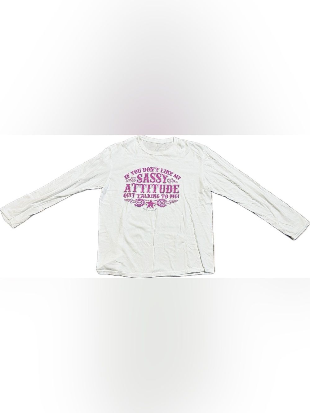 Women’s XL “Sassy Attitude” Long Sleeve T-Shirt